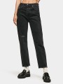 Czarne jeansy 7/8 dziury (28/28)