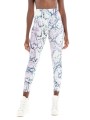 Wzorzyste legginsy kieszeń (XS)