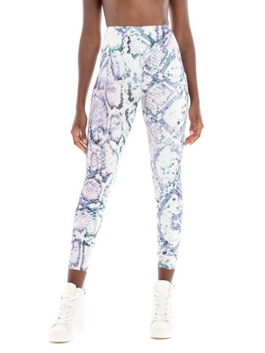 Wzorzyste legginsy kieszeń (XS)