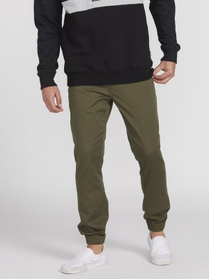 Ciemnozielone spodnie joggery (XS)