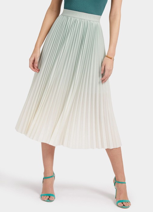 Plisowana spódnica ombre (M)
