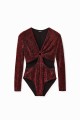 Błyszczące body cut out (M)