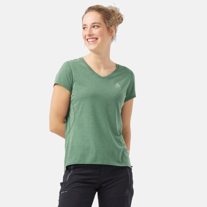 Szałwiowy t-shirt krótki rękaw (S)