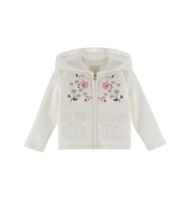 Śmietankowa bluza hafty (9-12M)