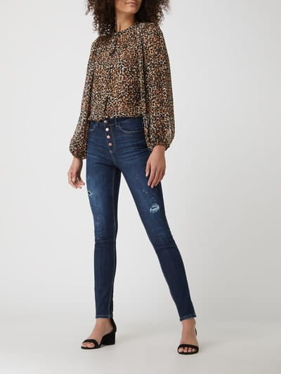 Granatowe jeansy skinny (25/29)