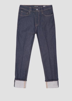 Granatowe jeansy skinny (32)