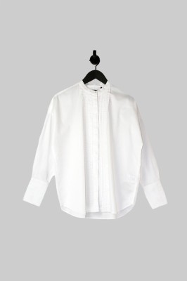 Śmietankowa koszula stójka (38)