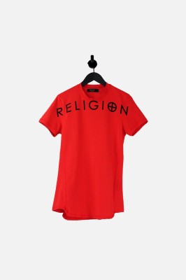 Czerwony logowany t-shirt (M)