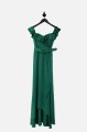 Zielona sukienka maxi pasek