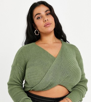Zielony krótki sweter (54)