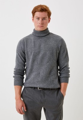 Szary sweter golf (L)