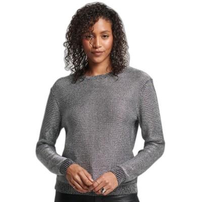 Srebrny cienki sweter (38)