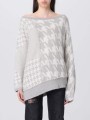Dwukolorowy sweter wzór (S)