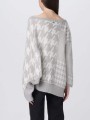 Dwukolorowy sweter wzór (S)