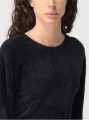 Czarny sweter odkryte plecy (M)