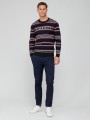 Czarny sweter paski (M)