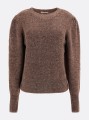 Brązowy melanżowy sweter (S)
