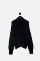Czarny sweter golf