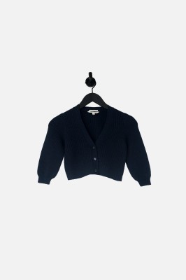 Granatowy sweter guziki (4-5L)