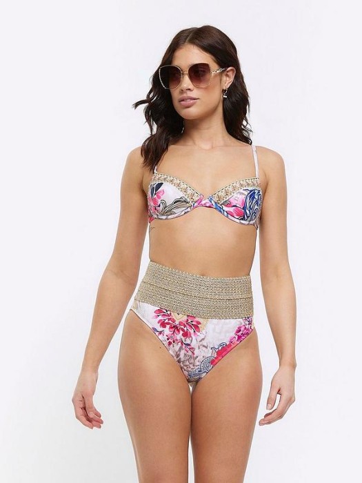 Kolorowy top bikini dżety (36)