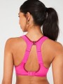 Różowy logowany bralet (70D)