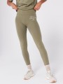 Oliwkowe legginsy nadruk (50)