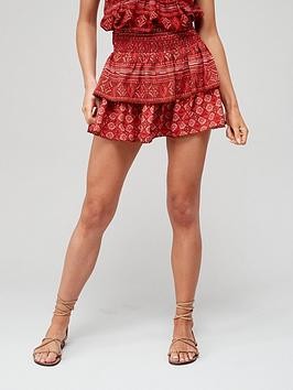 Kolorowa spódnica mini wzór (44)