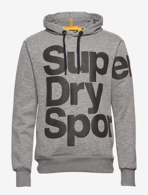 Szara melanżowa bluza logo (S)