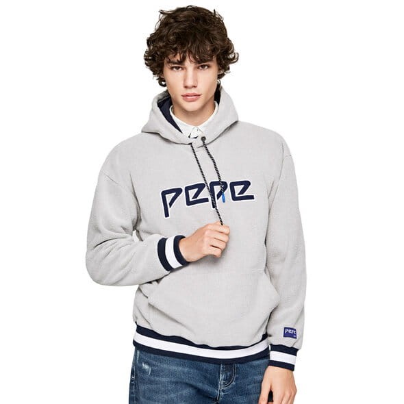 Szara pluszowa bluza (XL)