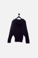 Fioletowy sweter kaptur