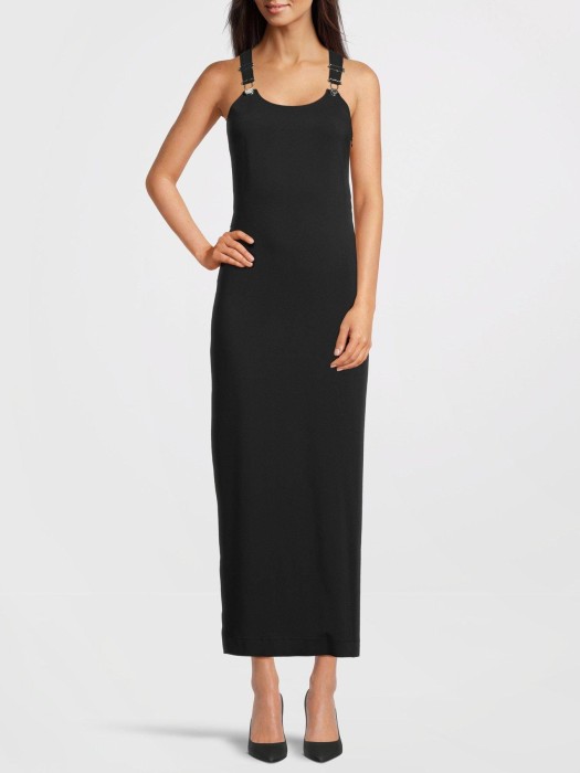 Czarna sukienka midi (34)