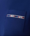 Granatowy t-shirt od piżamy kieszeń (XL)
