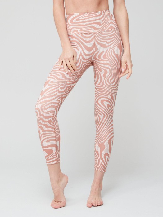 Wzorzyste legginsy 7/8 (XXS)