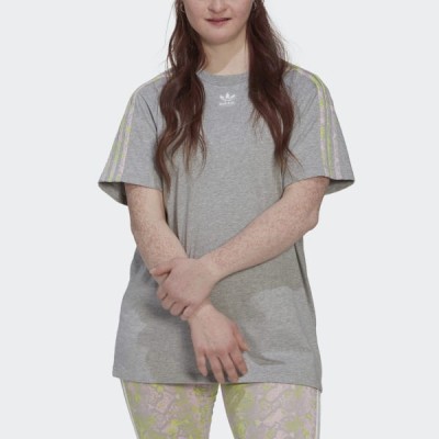 Szary t-shirt melanż SNAKE TEE HT5990 (36)