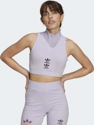 Fioletowy top CROP TANK H22742 (38)