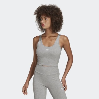 Szary melanżowy top TANK TOP HF3398 (38)