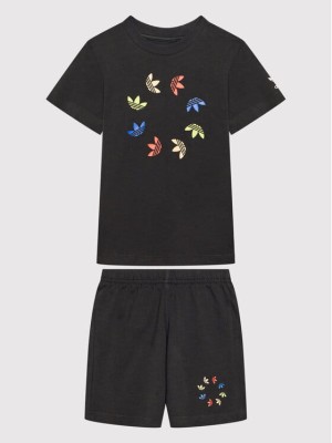 Czarny komplet SHORT TEE S HE6854 (6-9M)