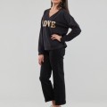 Czarna bluza nadruk (M)