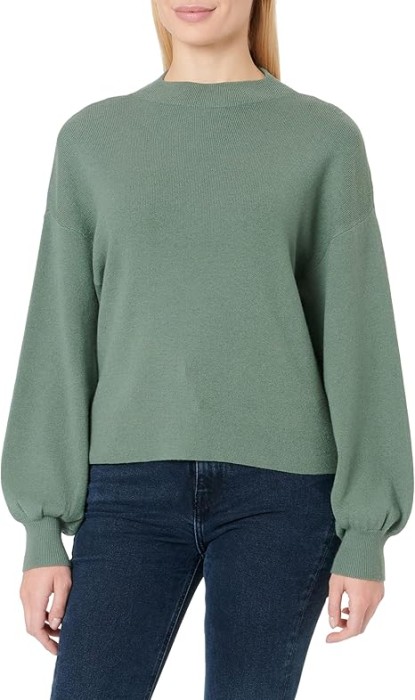 Zielony luźny sweter (XS)
