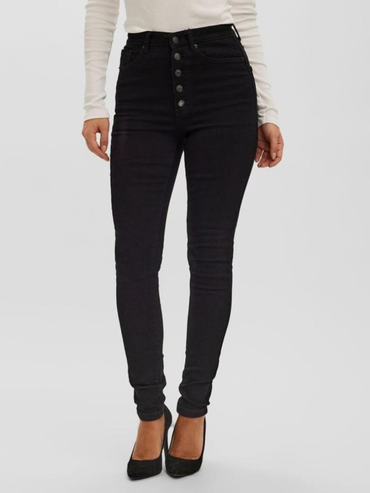 Czarne rurki jeansowe (XS)