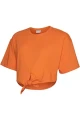 Pomarańczowy t-shirt wiązanie (L)