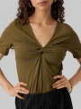 Bawełniana bluzka v neck (S)