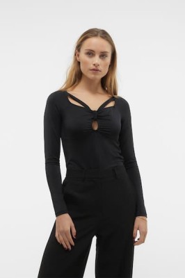 Czarna bluzka cut out (M)