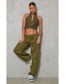 Khaki top bez rękawów zamek (44)
