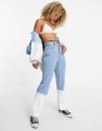 Niebieskie proste jeansy ombre (25/32)