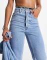 Niebieskie proste jeansy ombre (25/32)