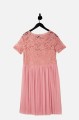 Brudny róż sukienka mini koronka