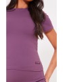 Fioletowy t-shirt naszywka (36)