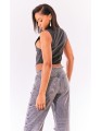 Jeansowy top guziki (36)