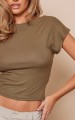 Khaki top odkryte plecy (42)